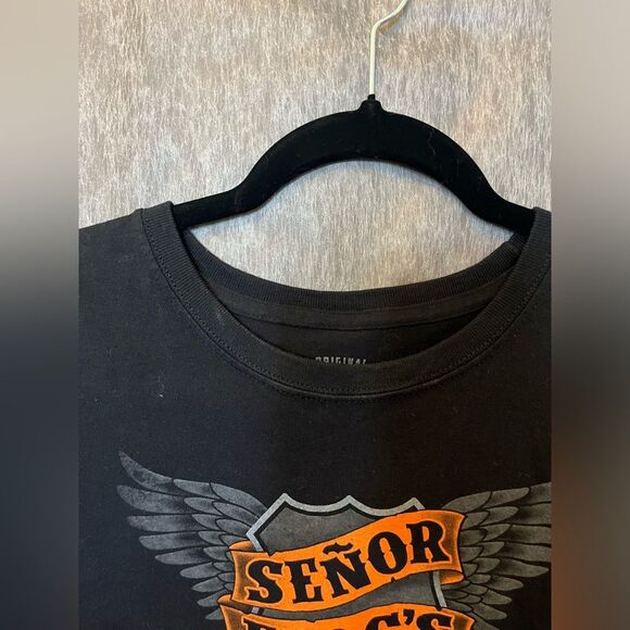 Senor Frogs Women’s T shirt, SZ Small Motorcycle Shirt w/Frog - Picture 2 of 9